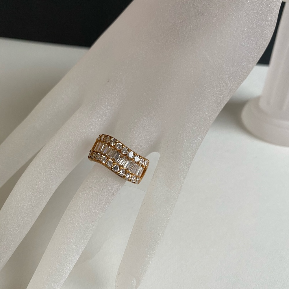 Premier Designs CZ baguette ring
